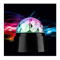 Glob disco rotativ 360° cu lumini LED colorate, Vivo LPC1178